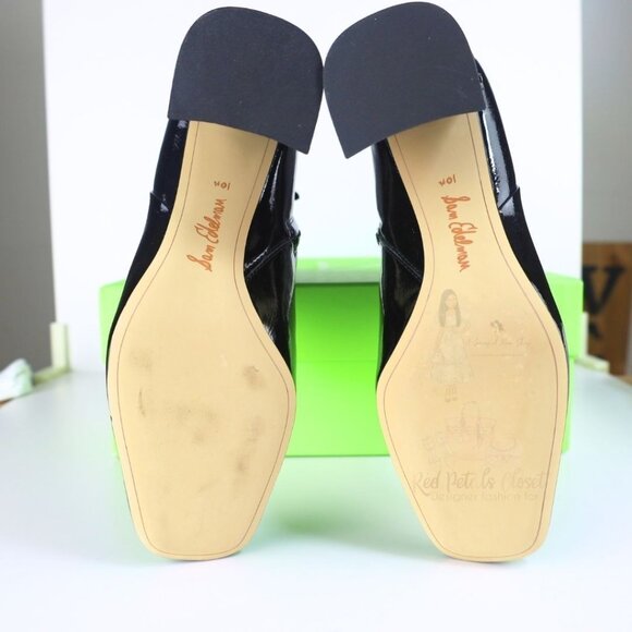 Sam Edelman Women's Codie High Heel Booties Patent Leather Black 10.5- 0239 - Picture 12 of 16